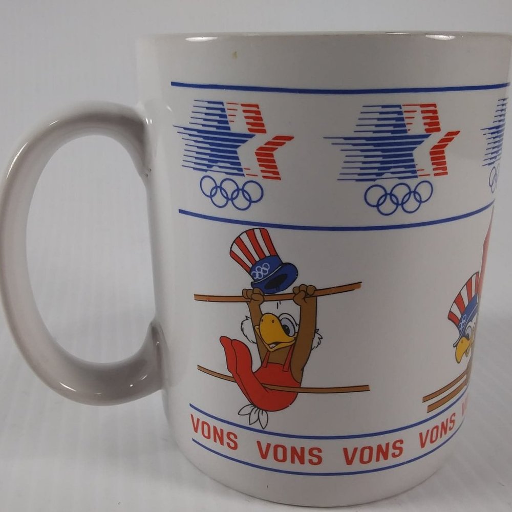 Vintage "Sam the Olympic Eagle" 1984 Games Mug